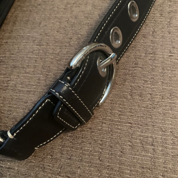 Coach Grey Signature Canvas Black Leather Hobo bag vintage original vintage - Picture 4 of 9